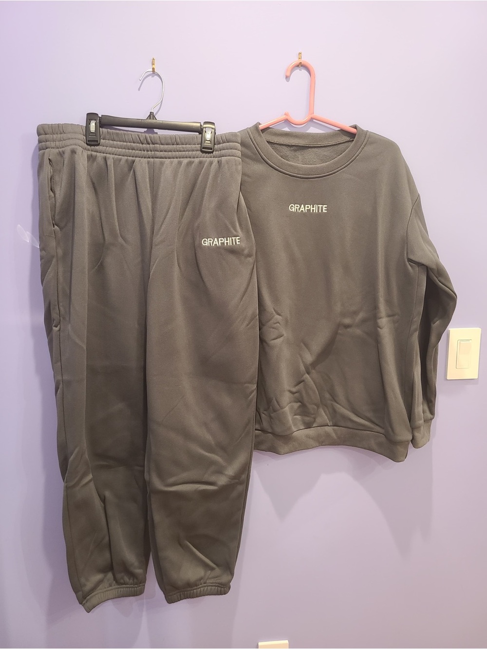 SHEIN graphite-colored tracksuit